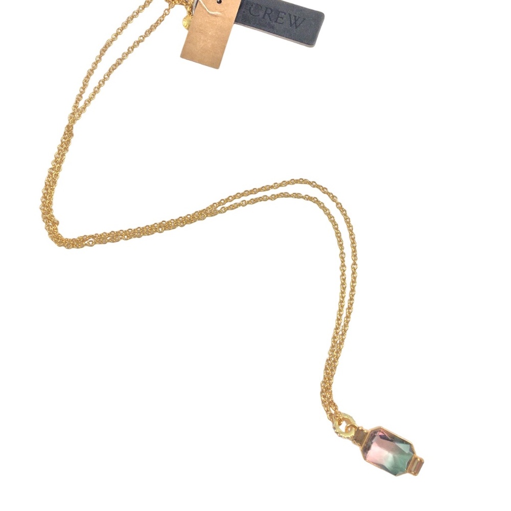 J. Crew Ombre Stone Pendant Necklace